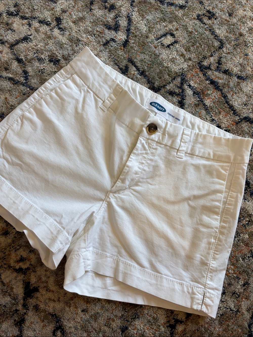 Old Navy White Cotton- Shorts